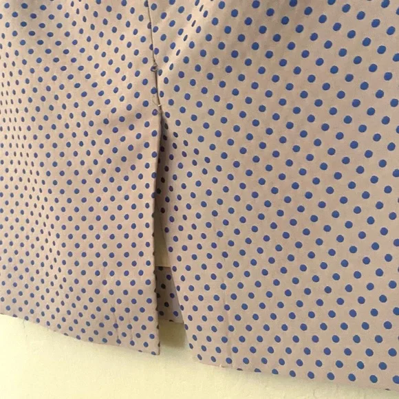 J. Crew | The Pencil Skirt in Royal Blue Polka Dot - Picture 14 of 14